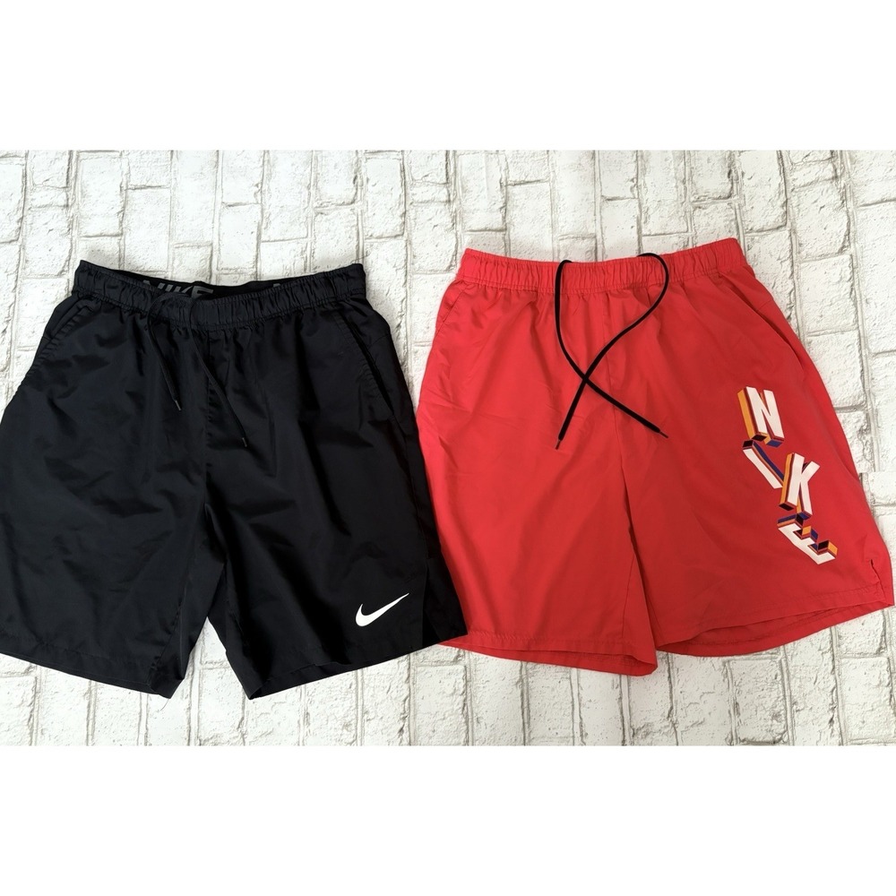 Nike Mens Large Training Shorts  Dri Fit Woven Active 8.5" lot of 2